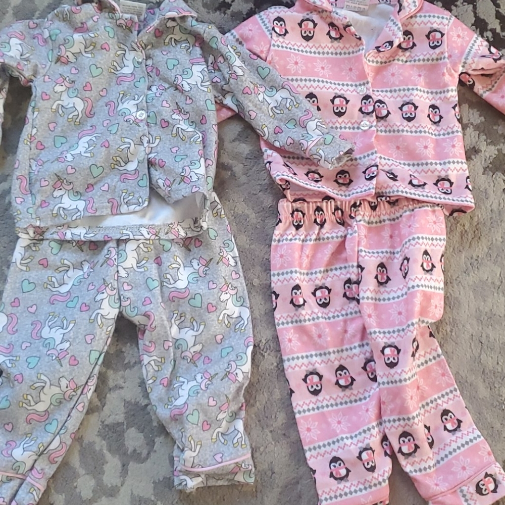 2 set girl pajamas